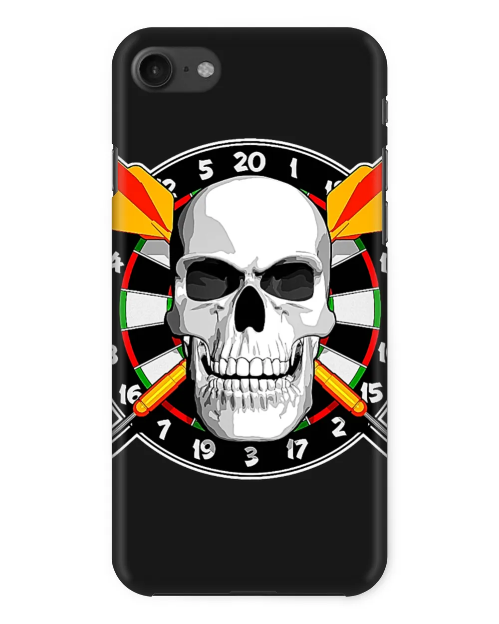 Darts 2With Skull and Dartboard