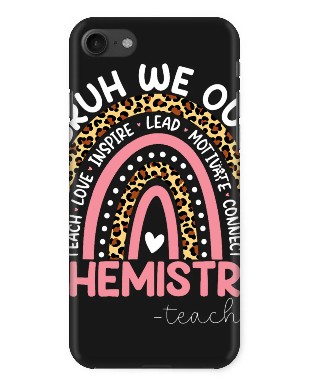 End Of School Bruh We Out Chemistry Teacher Rainbow Leopard