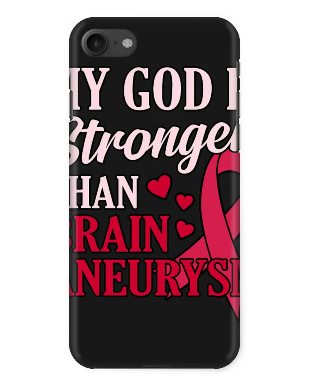 God Is Stronger Than Brain Aneurysm Awareness Month Graphic