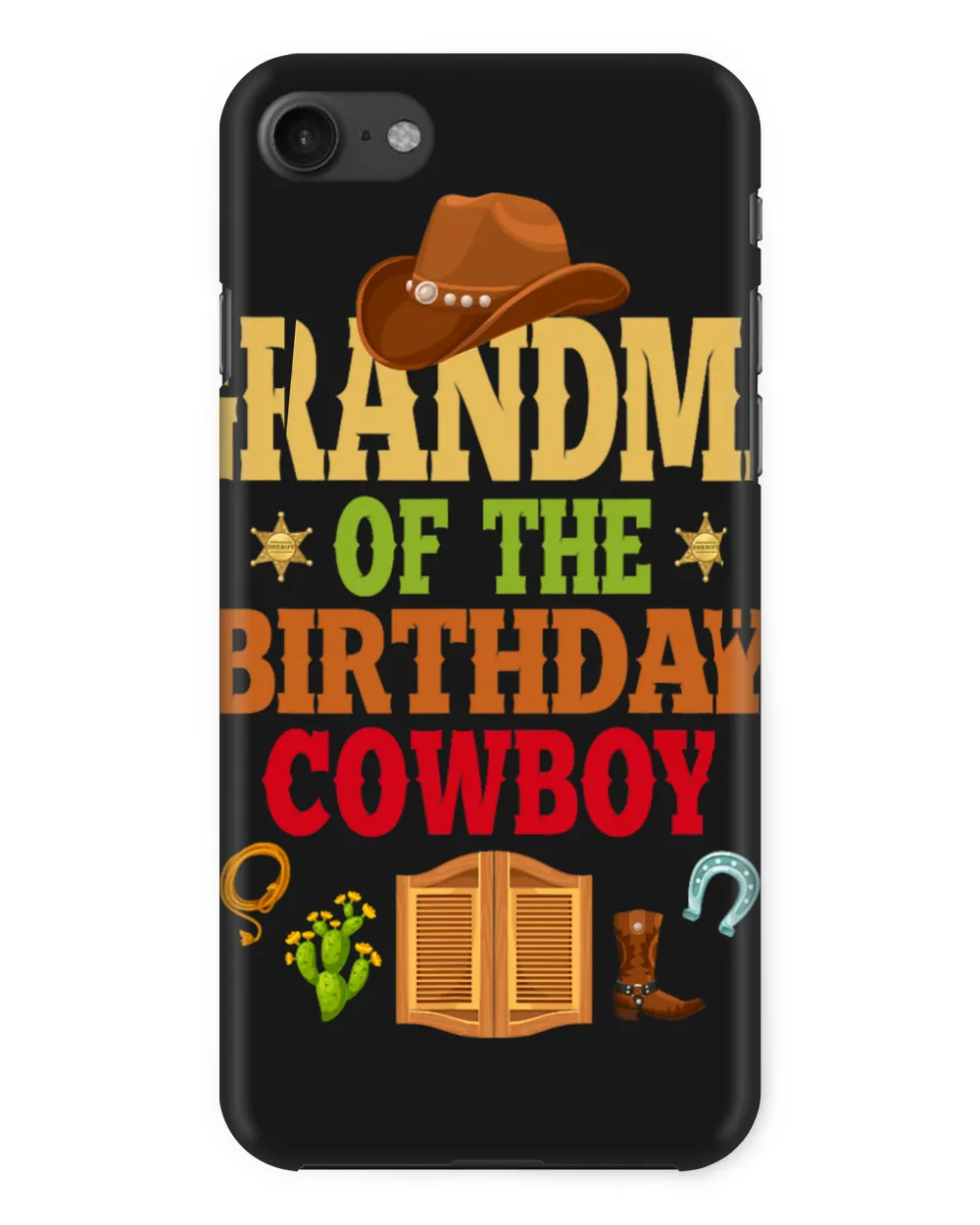 Grandma of the Birthday Boy Cowboy Rodeo Bday Family Party