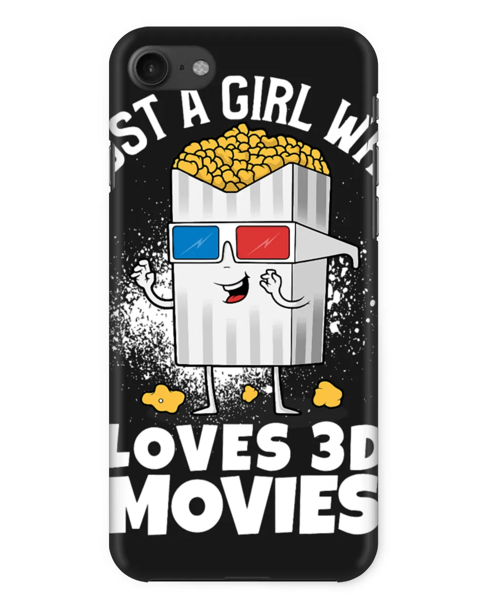 Just a Girl Who Loves 3D Movies Animation And Popcorn