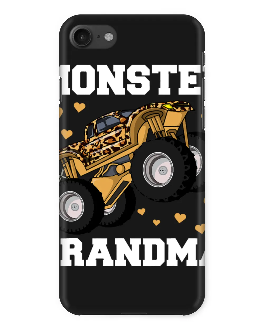 Monster Truck Grandma Leopard Shirt Birthday Boy Grandma