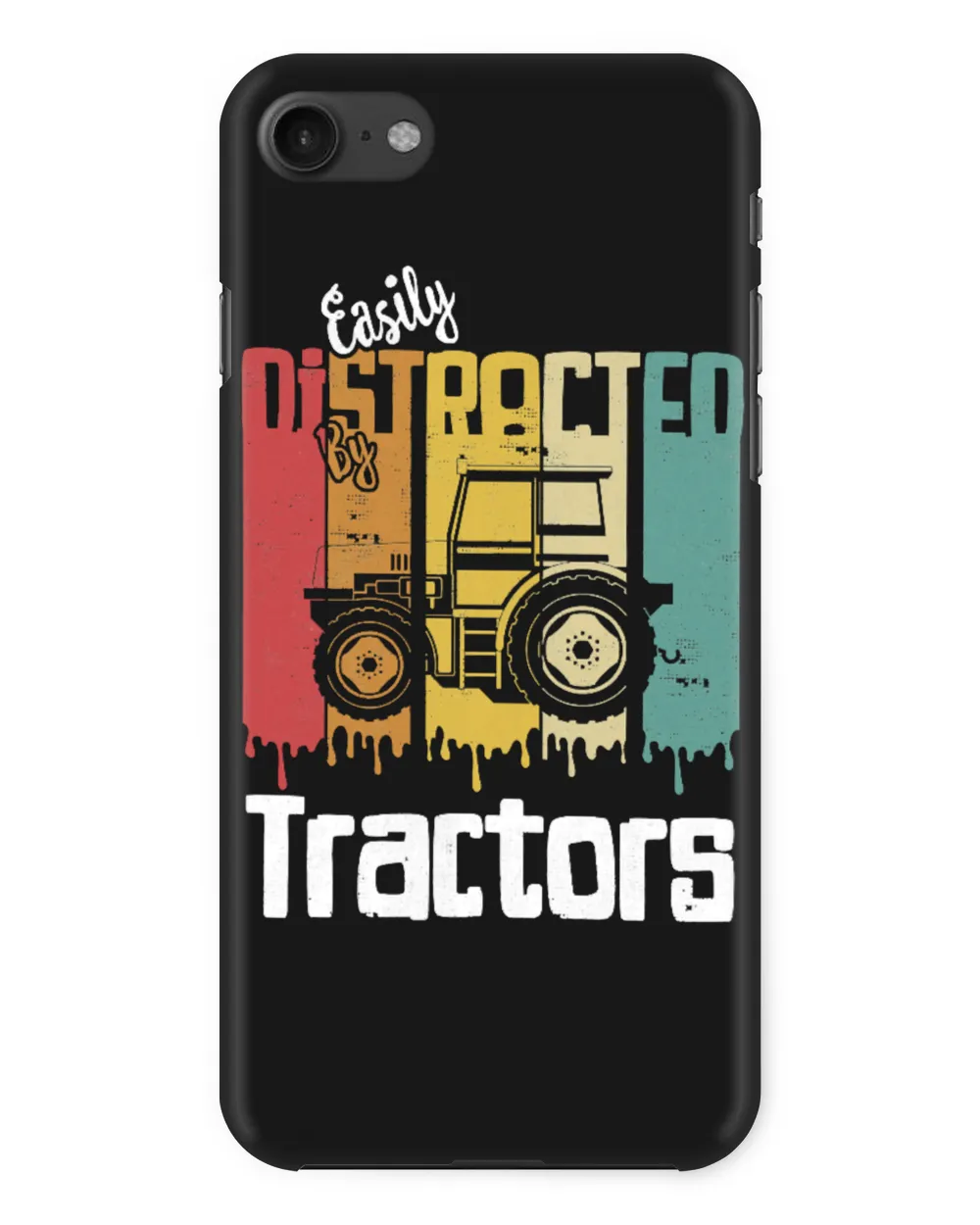 Tractor Easily Distracted By Tractors Retro Vintage Farmer 108 Tractor Farmer