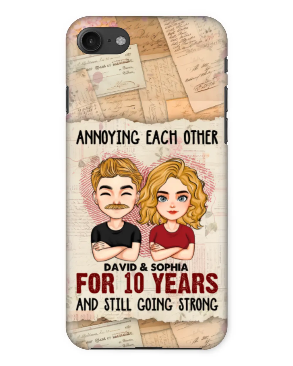 We're Going Strong - Personalized Clear Phone Case, Gifts for Husband, Gift idea for Husband