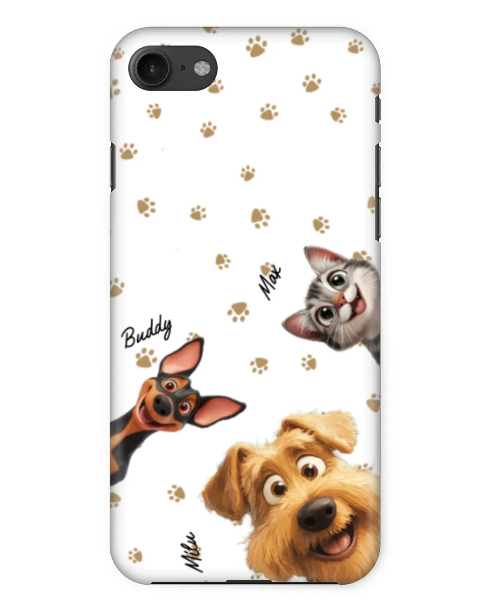 Peek A Boo Pet - Personalized Clear Phone Case, Gift For Cat Loves, Gift Idea For Cat Loves