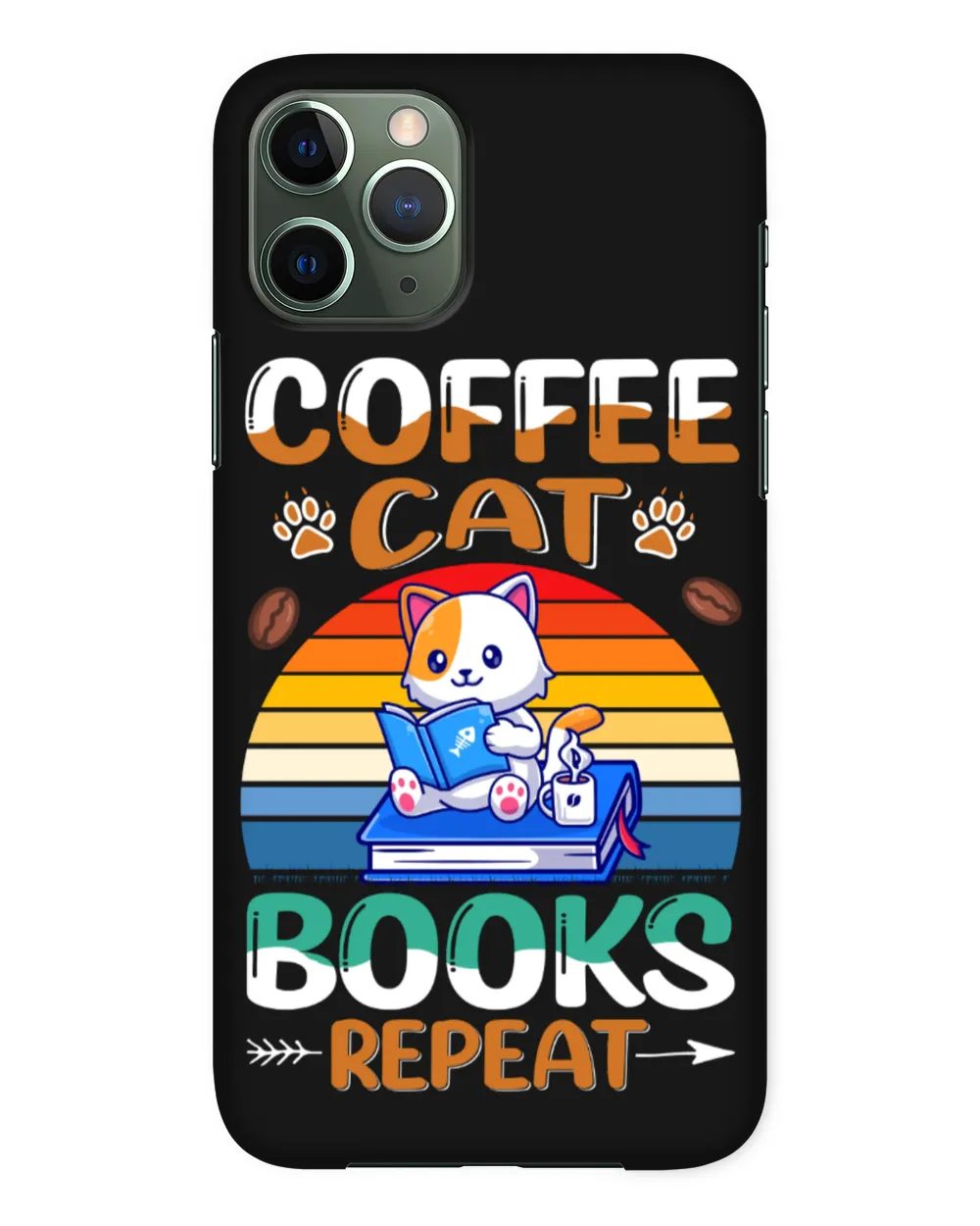 Coffee Cat Book Repeat