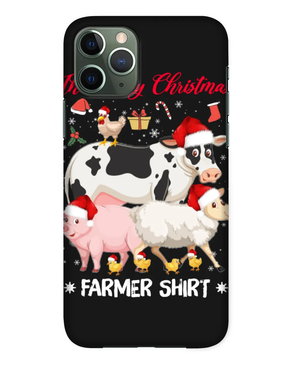 Farmer Christmas Black