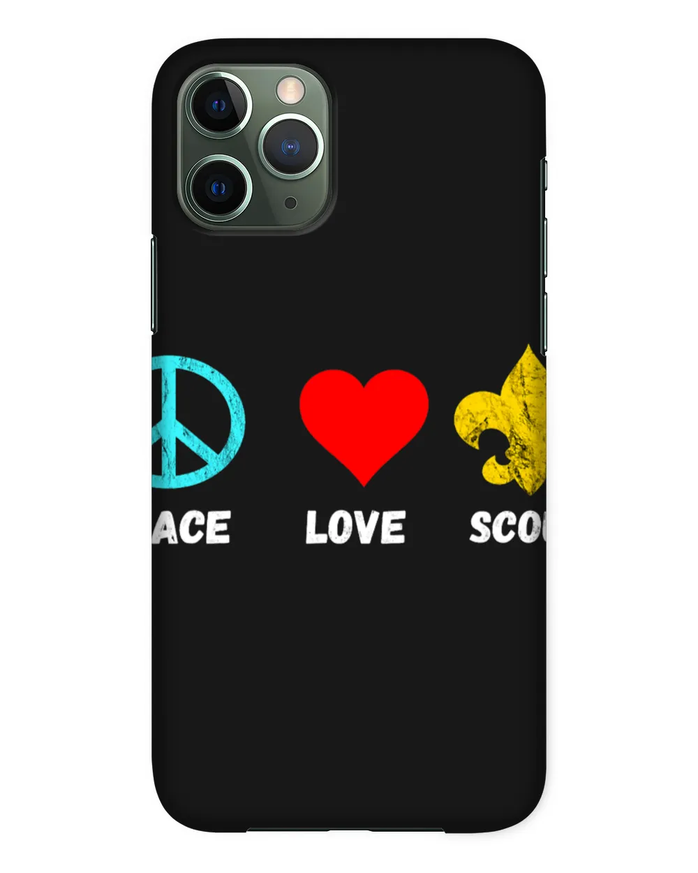Camping Camp Scout Lily Peace Love Scout Symbol Camper