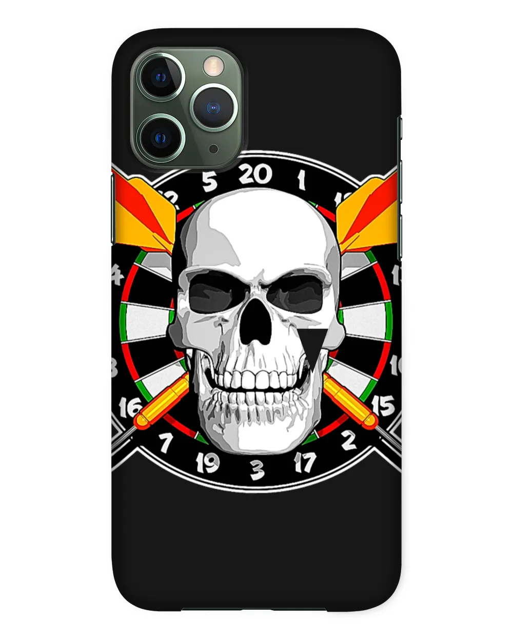 Darts 2With Skull and Dartboard