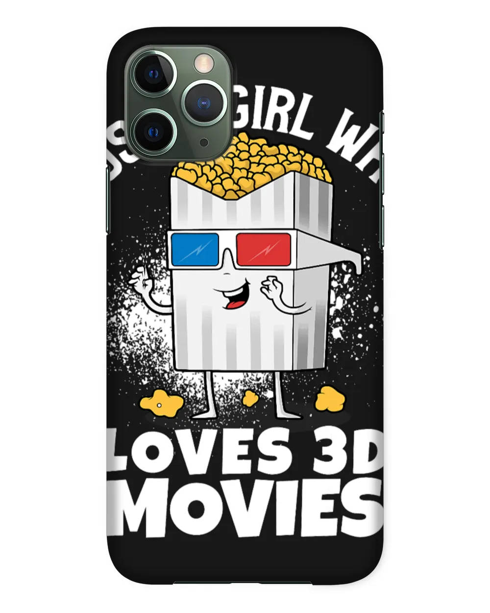 Just a Girl Who Loves 3D Movies Animation And Popcorn