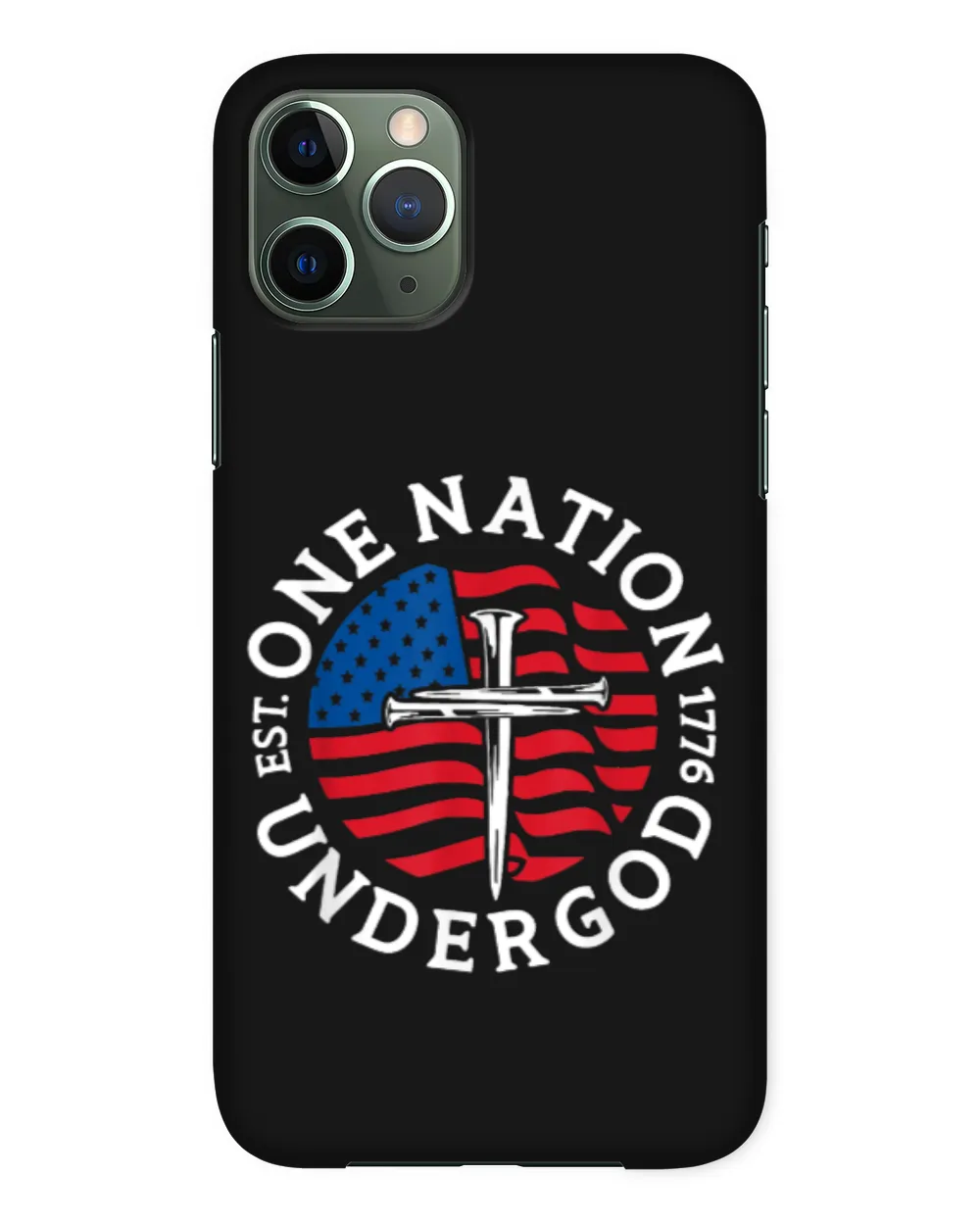 One Nation Under God Flag 4th Of July Patriotic Christian