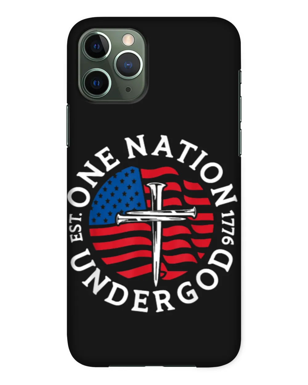 One Nation Under God Flag 4th Of July Patriotic Christian