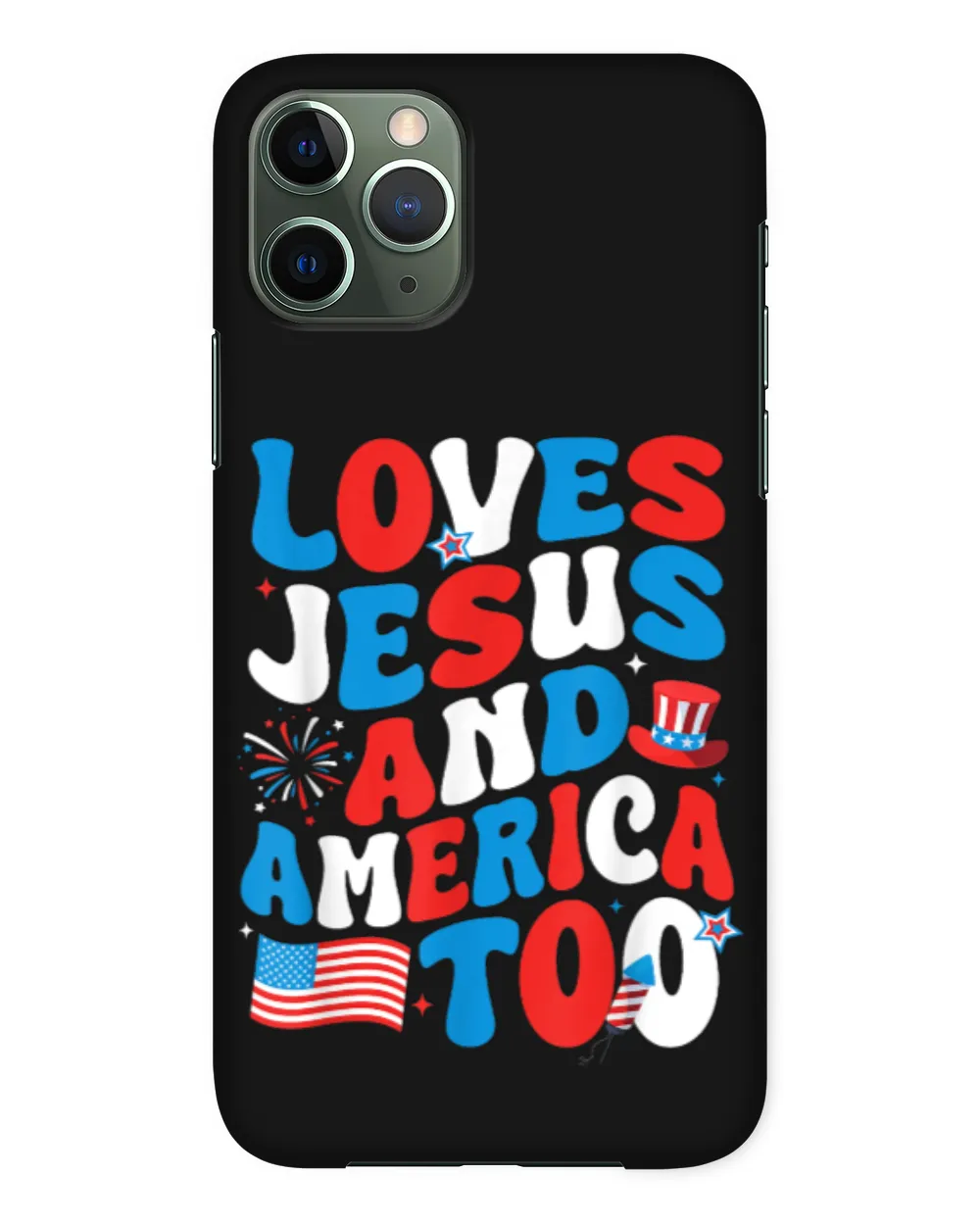 Patriotic Apparel Loves god America Too