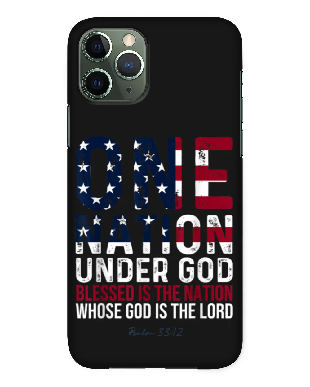 USA Flag Patriotic Religious Christian USA Nation Under God