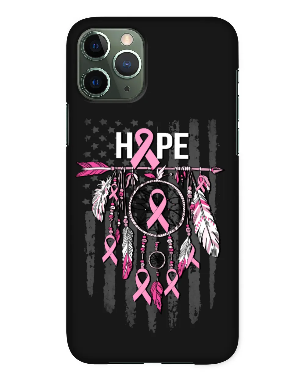 Breast Cancer Arrow Hope Flag Cancer Survivor