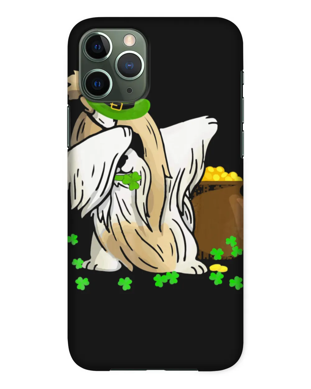 SHIH TZU Dabbing Patricks Day  Dog