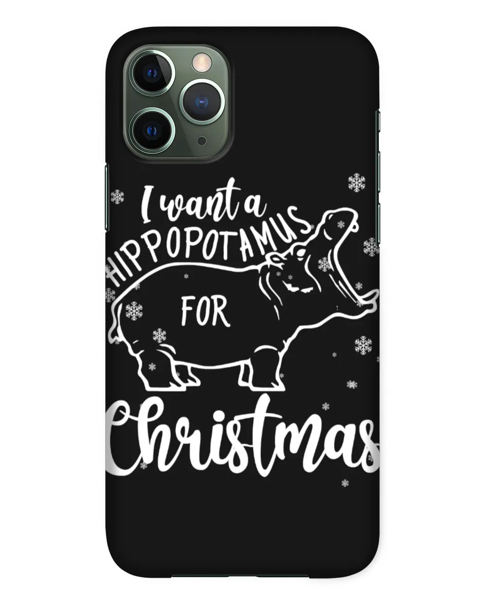 Hippopotamus I Want A Hippopotamus For Christmas Hippo Pajamas Xmas Tree 370 Hippo