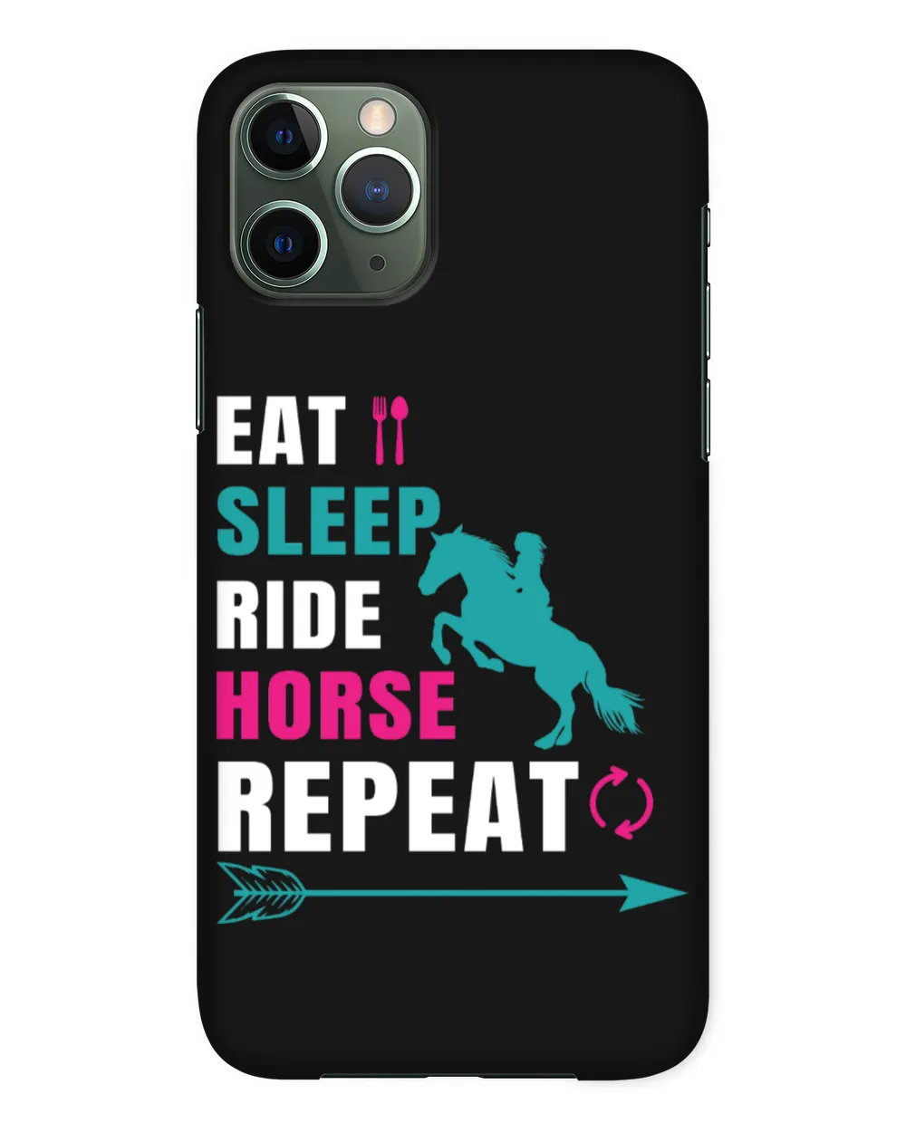 Horse Riding Eat Sleep Ride Horse Repeat2