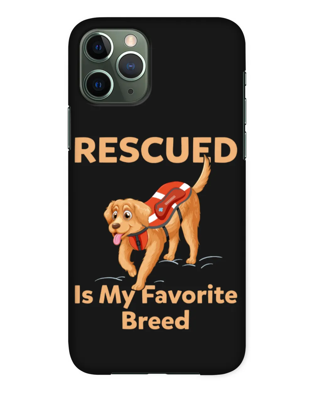 Rescued Is My Favorite Breed Personalized Grandpa Grandma Mom Sister For Dog Lovers