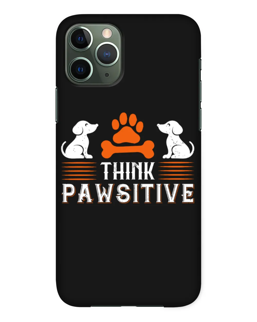 Think Pawsitive Dog Lover Personalized Grandpa Grandma Mom Sister