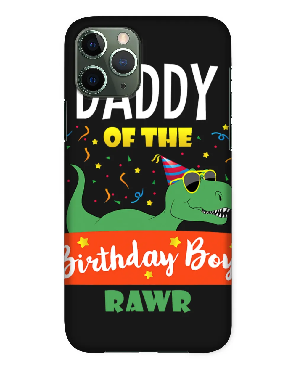 Daddy Dinosaur Shirt Funny Cute Birthday Boy Family Apparel T-Shirt