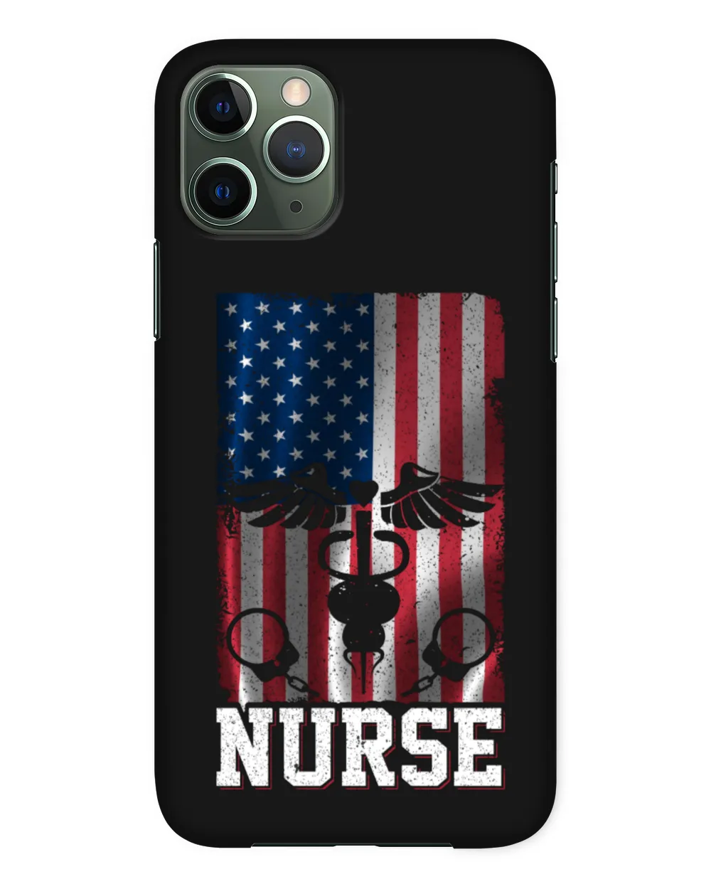 Nurses Equipment With Vintage US Flag