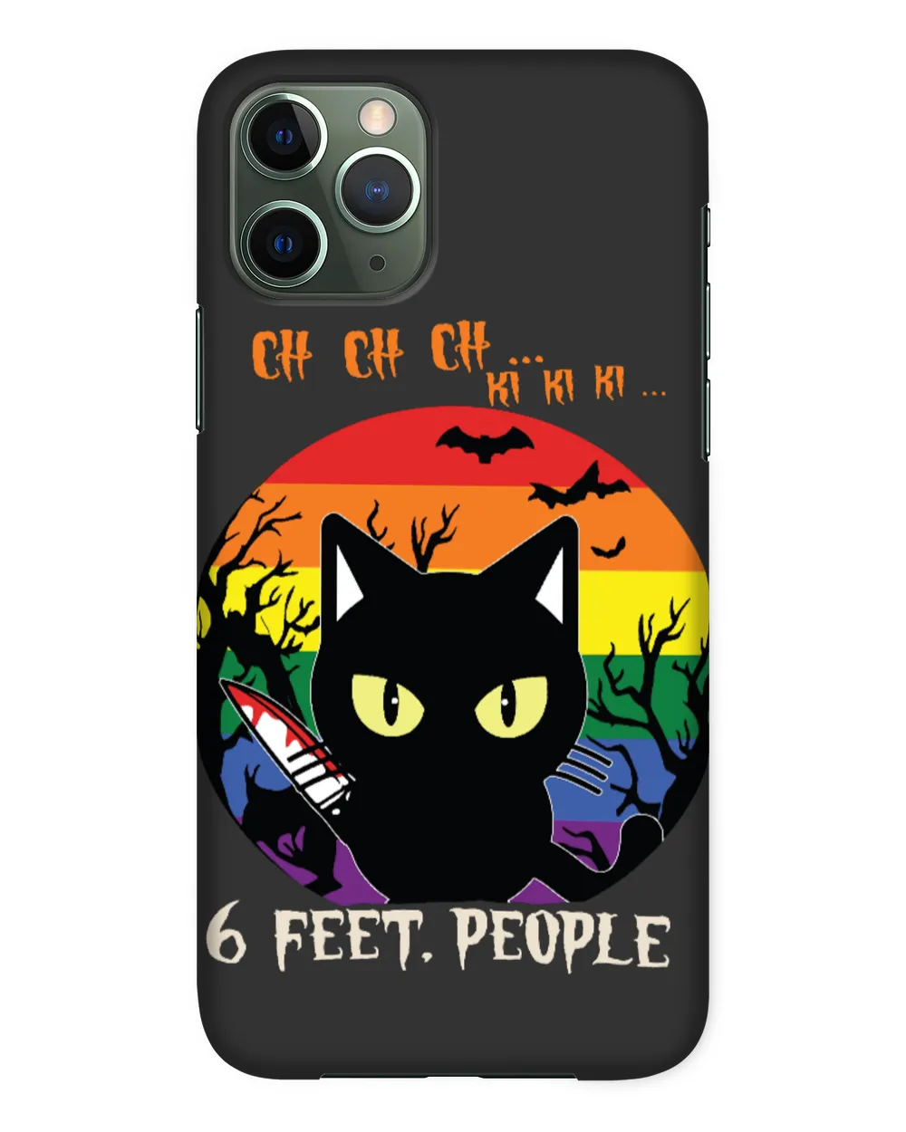 Black Cat 6 Feet People In Halloween 232 Cat Lover