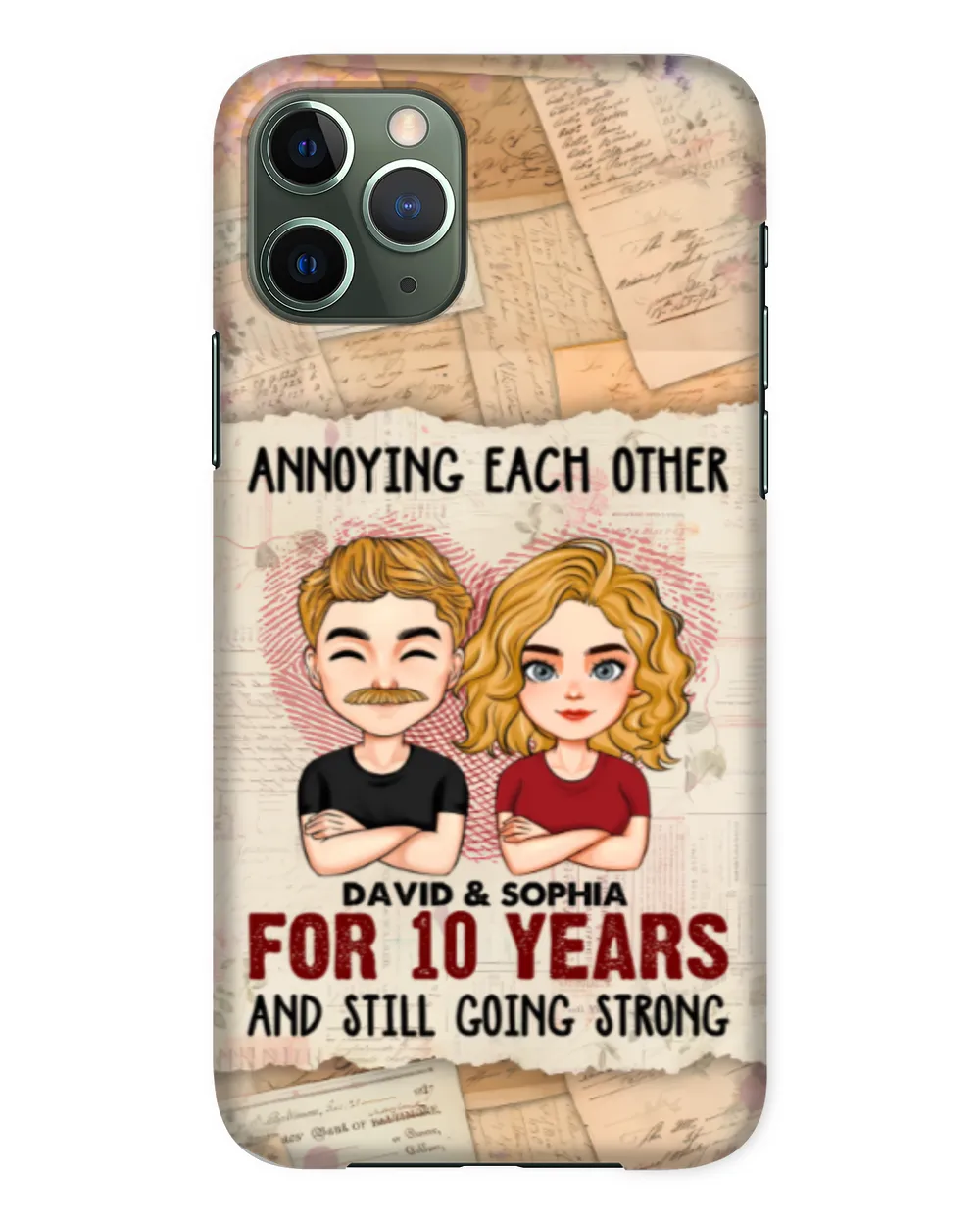 We're Going Strong - Personalized Clear Phone Case, Gifts for Boyfriend, Gift idea for Boyfriend