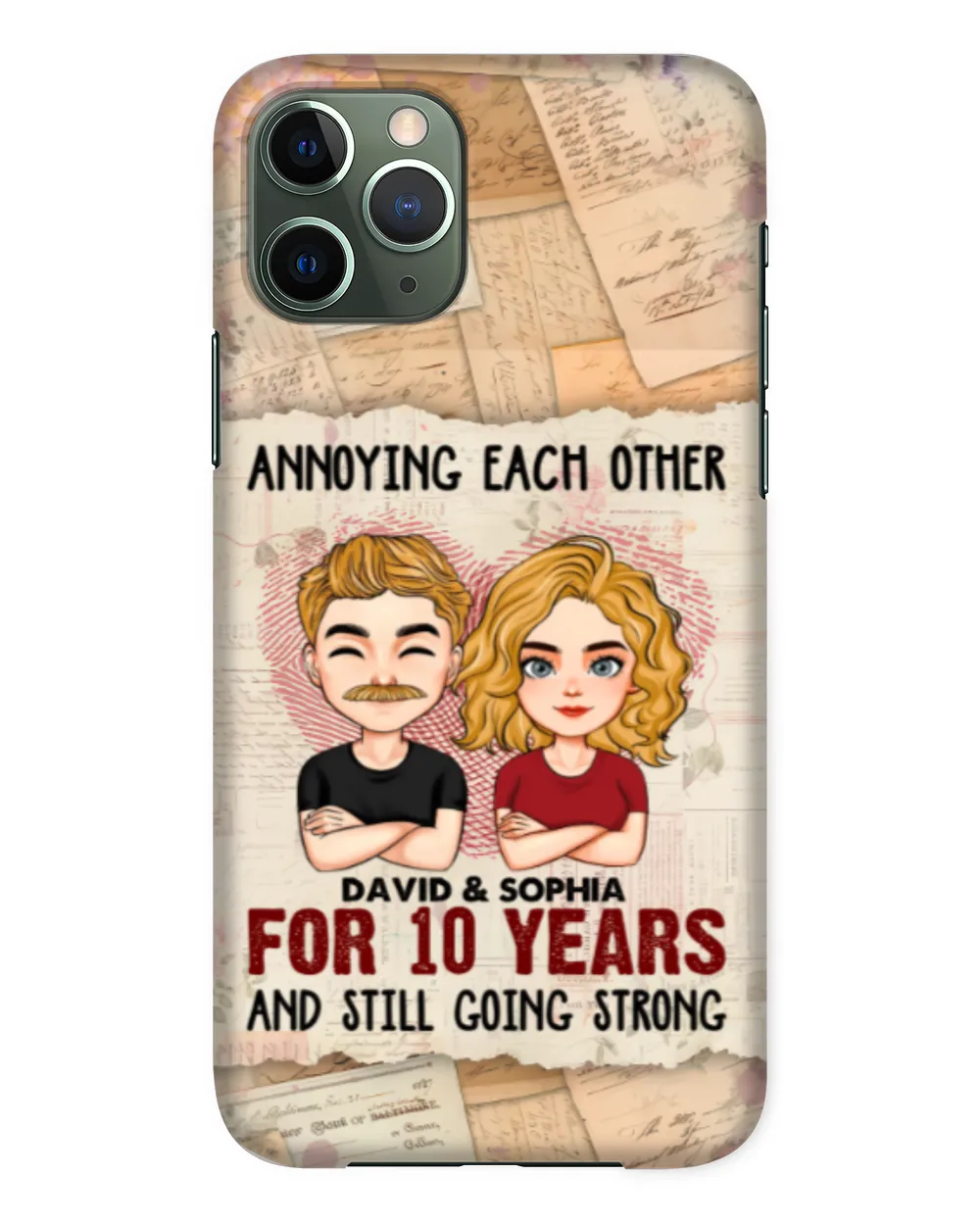 We're Going Strong - Personalized Clear Phone Case, Gifts for Wife, Gift idea for Wife