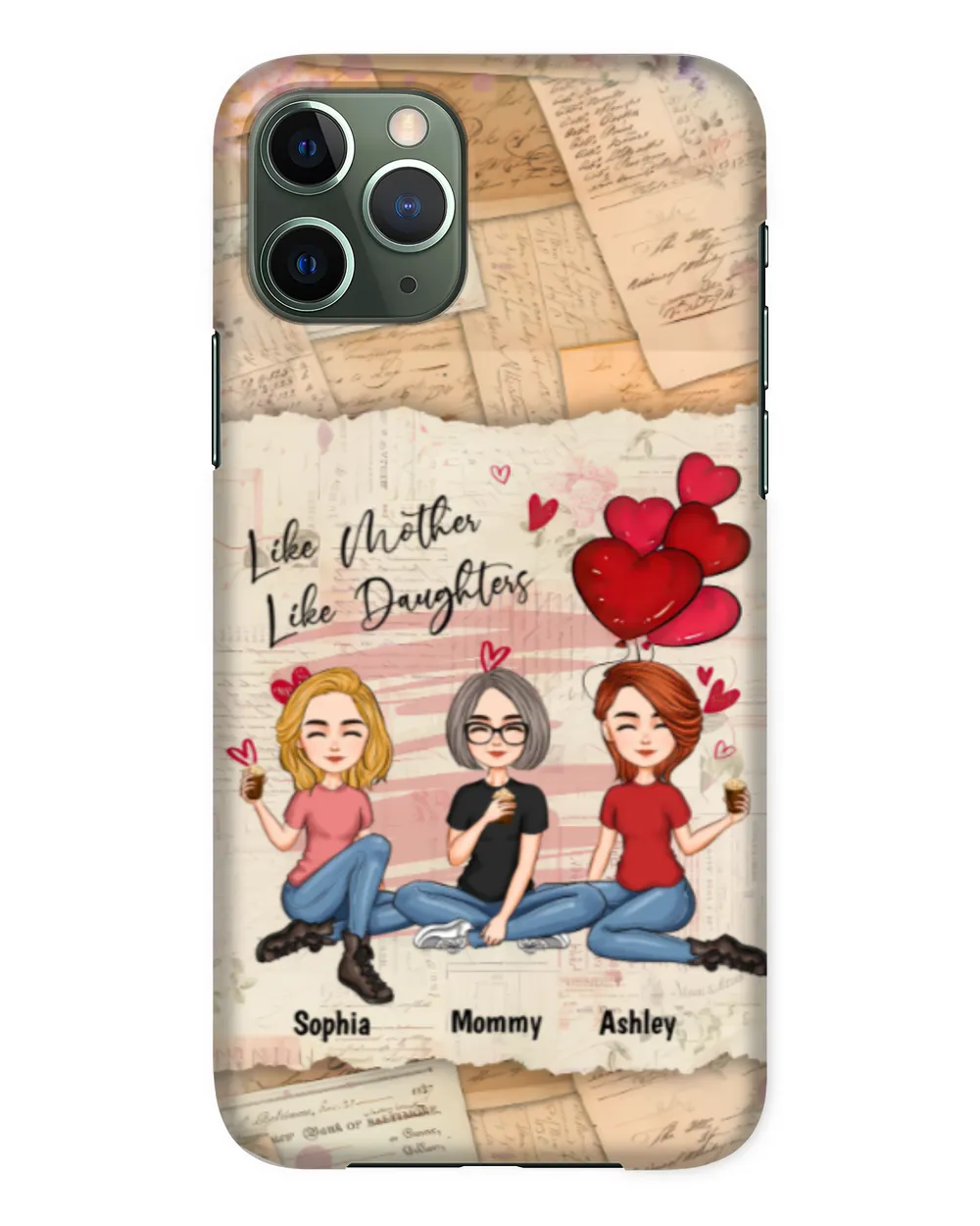 Like Mother Like Daughter - Personalized Clear Phone Case, Gift For Daughter, Gift Idea For Daughter