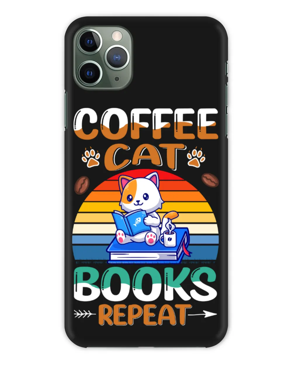 Coffee Cat Book Repeat
