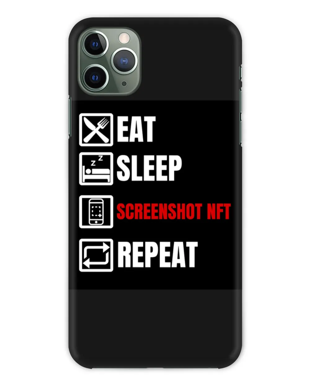 Eat sleep screenshot nft repeat Mouse Pad