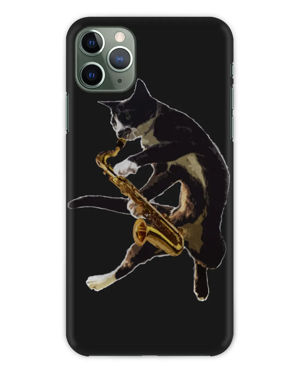 Cat with Saxophone