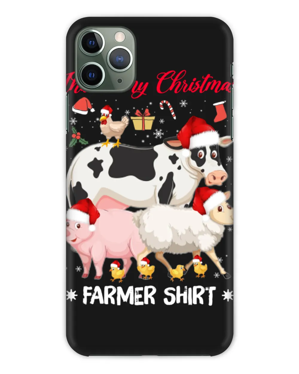 Farmer Christmas Black