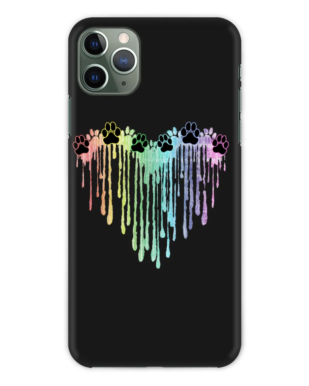 Miah756 Dog Print Heart