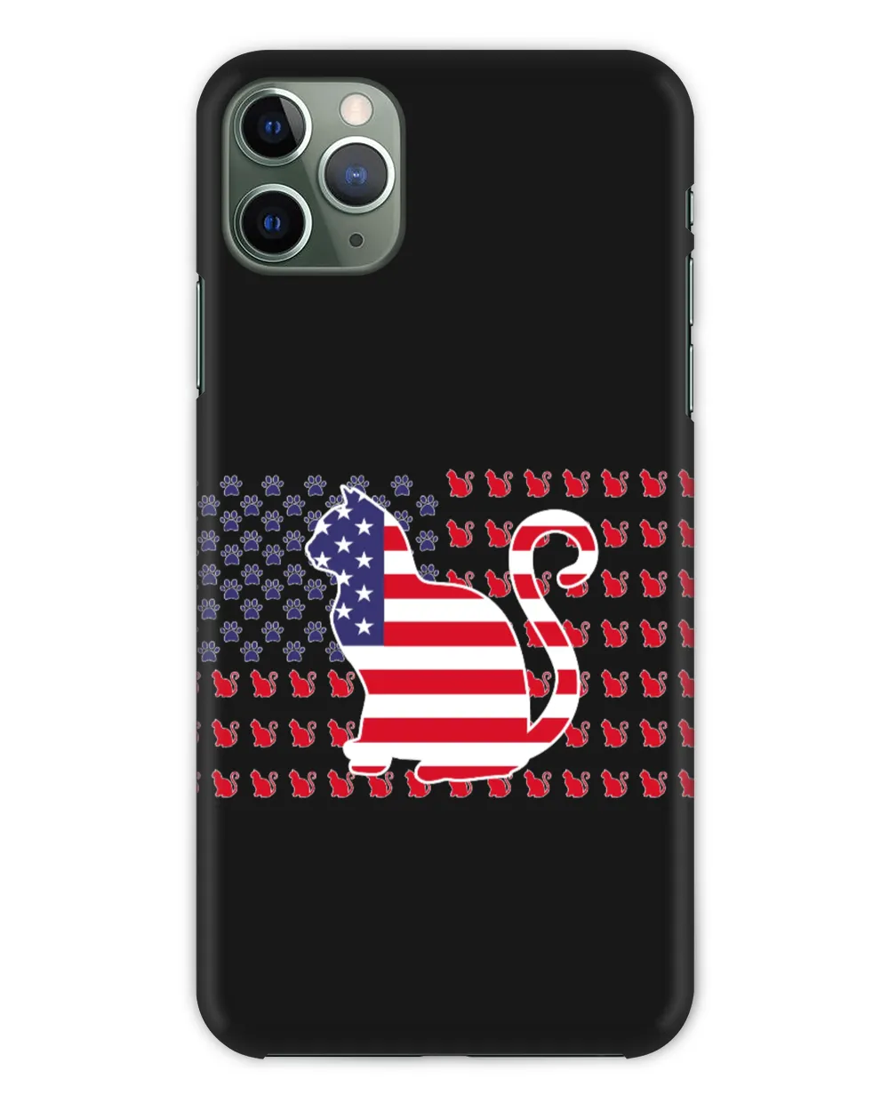 Cat American Flag
