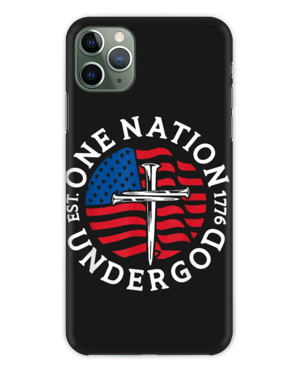 One Nation Under God Flag 4th Of July Patriotic Christian