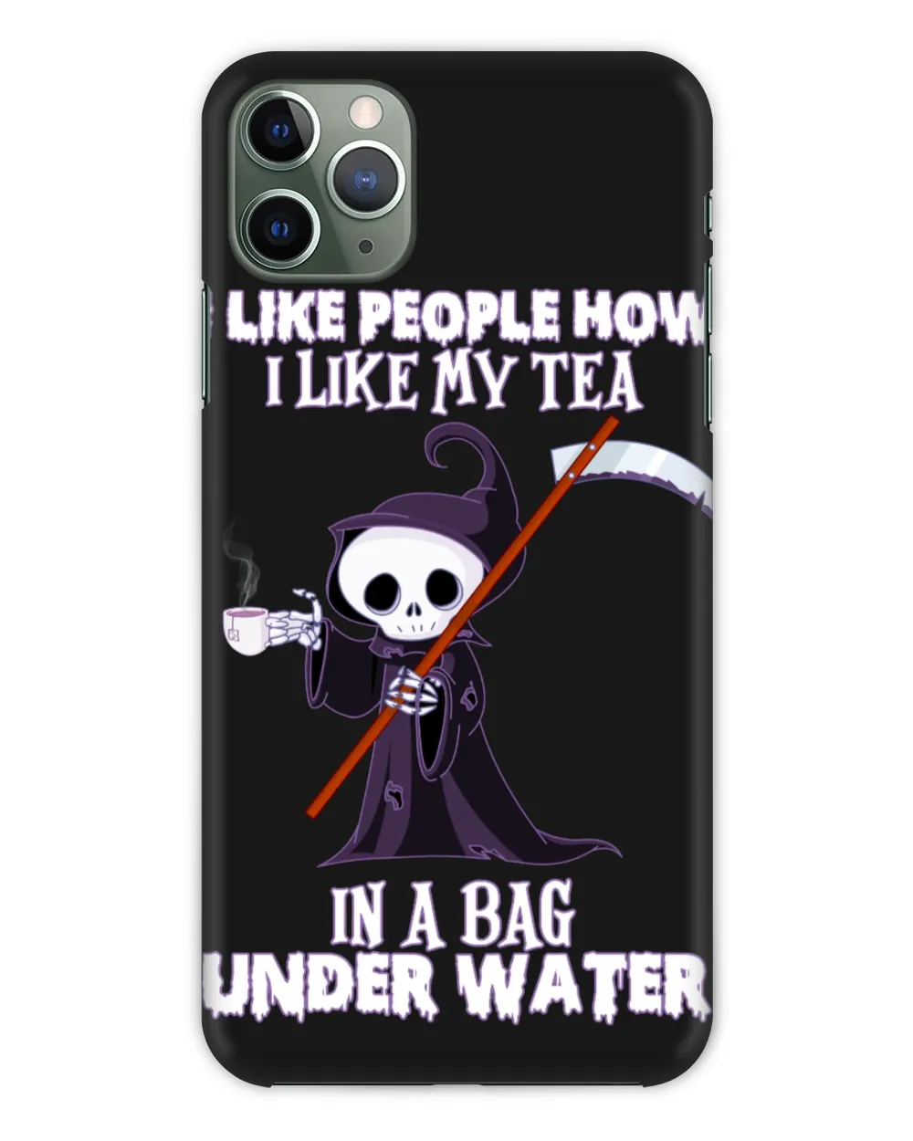 I Like People How I Like My Tea In A Bag Under Water Halloween