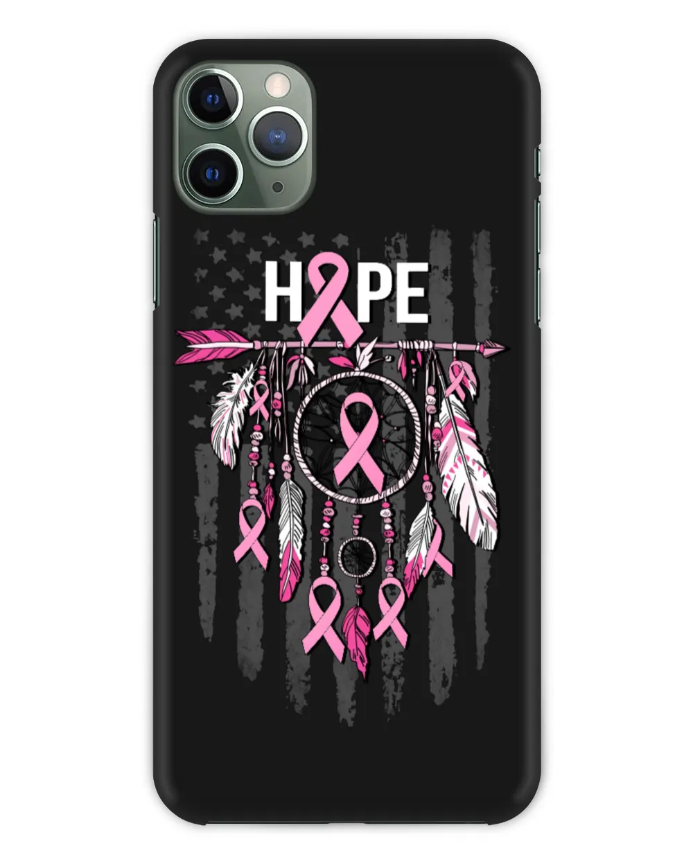 Breast Cancer Arrow Hope Flag Cancer Survivor
