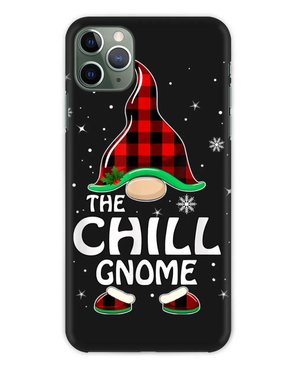 Chill Gnome Buffalo Plaid Matching Family Christmas Pajama