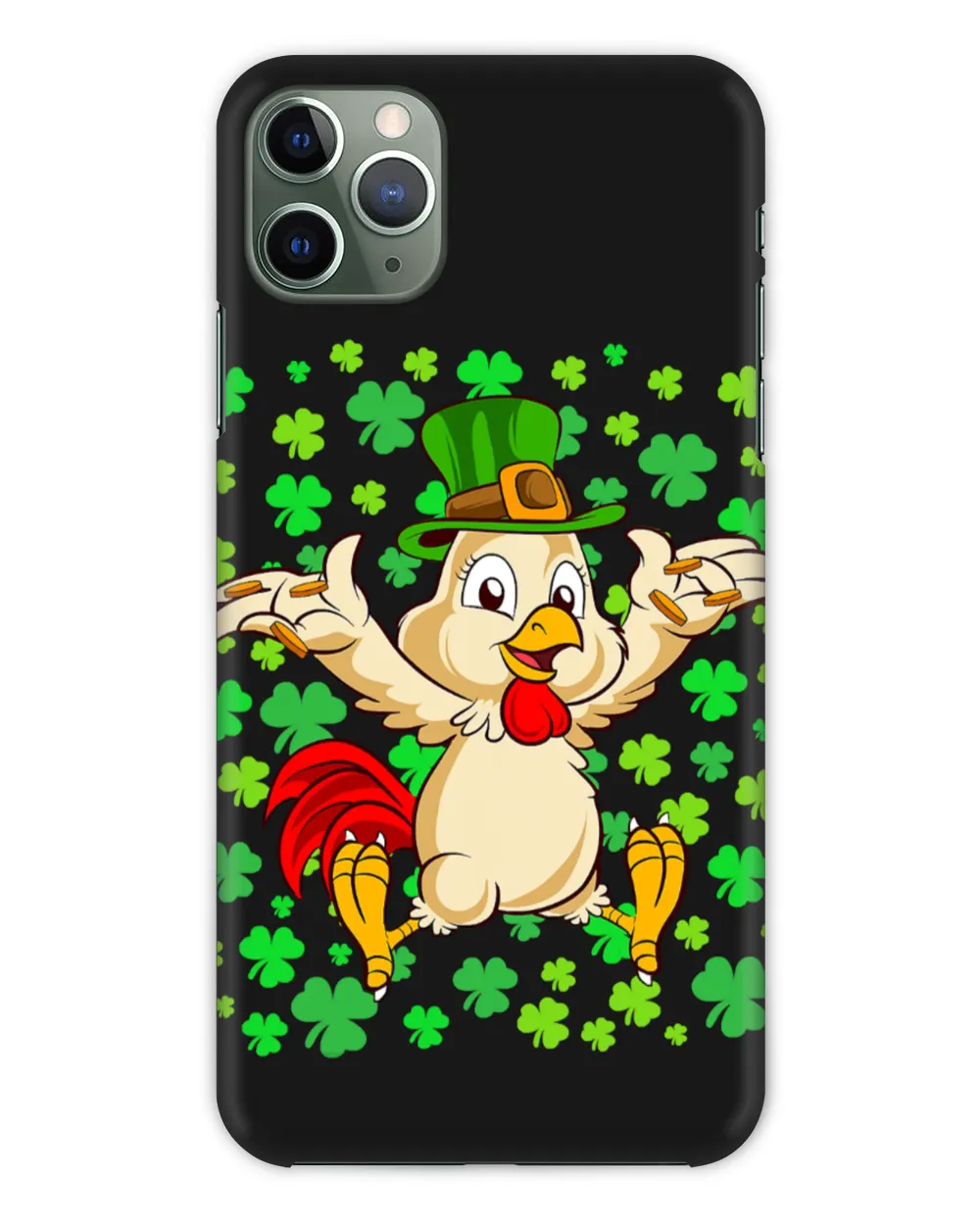 Chicken St Patricks Day 2021 Funny Irish Chicken Leprechaun 311 Hen Rooster