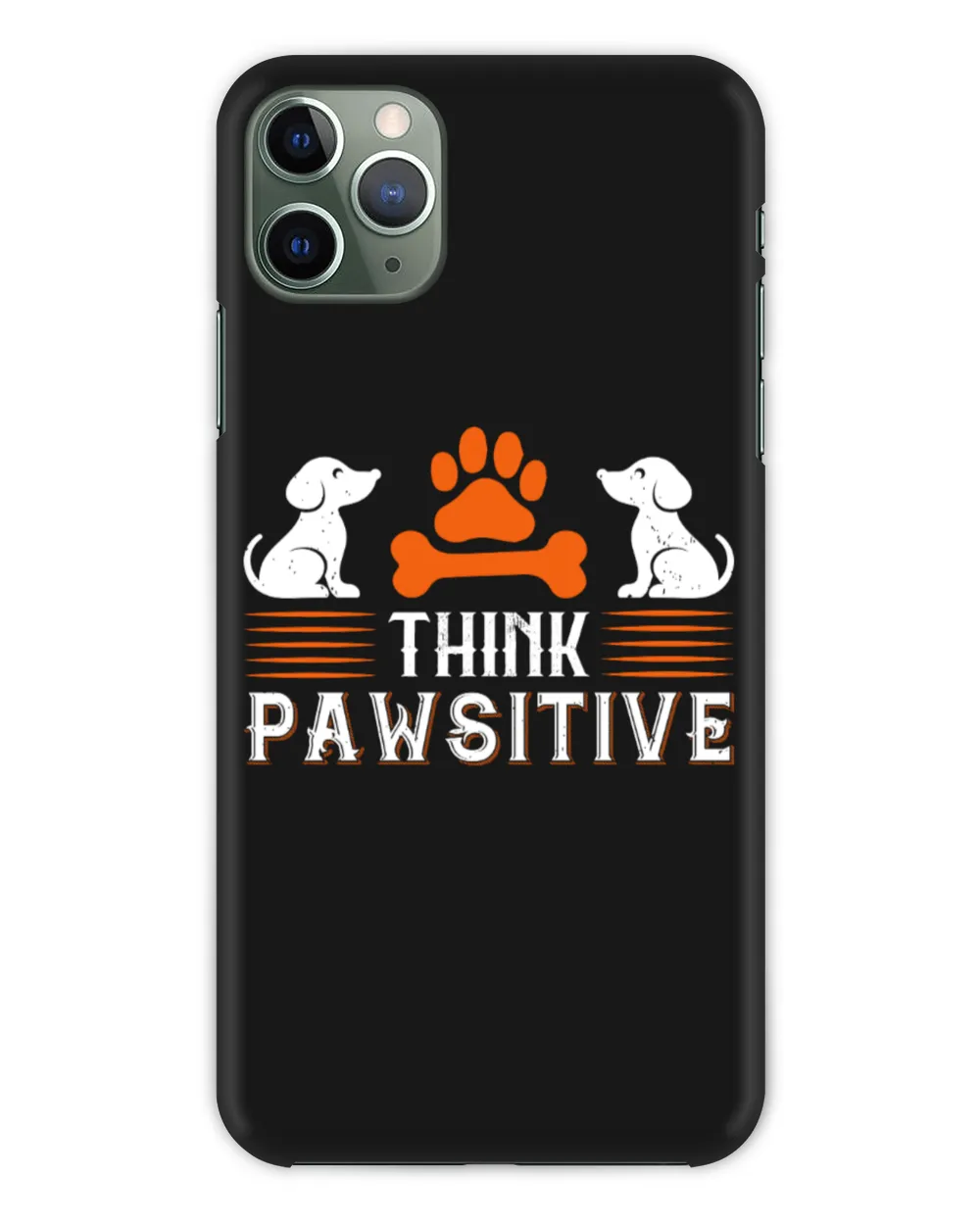Think Pawsitive Dog Lover Personalized Grandpa Grandma Mom Sister