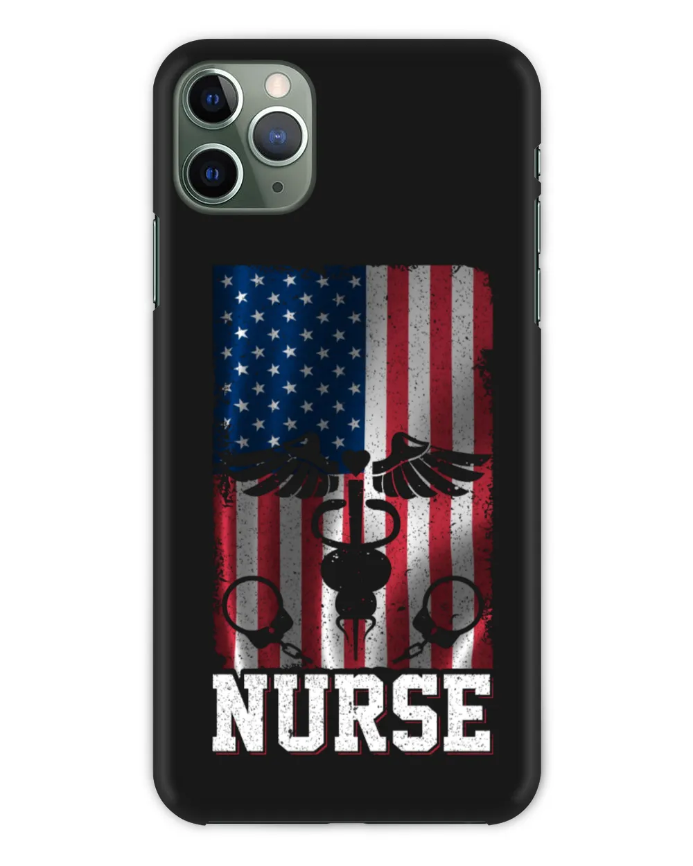 Nurses Equipment With Vintage US Flag