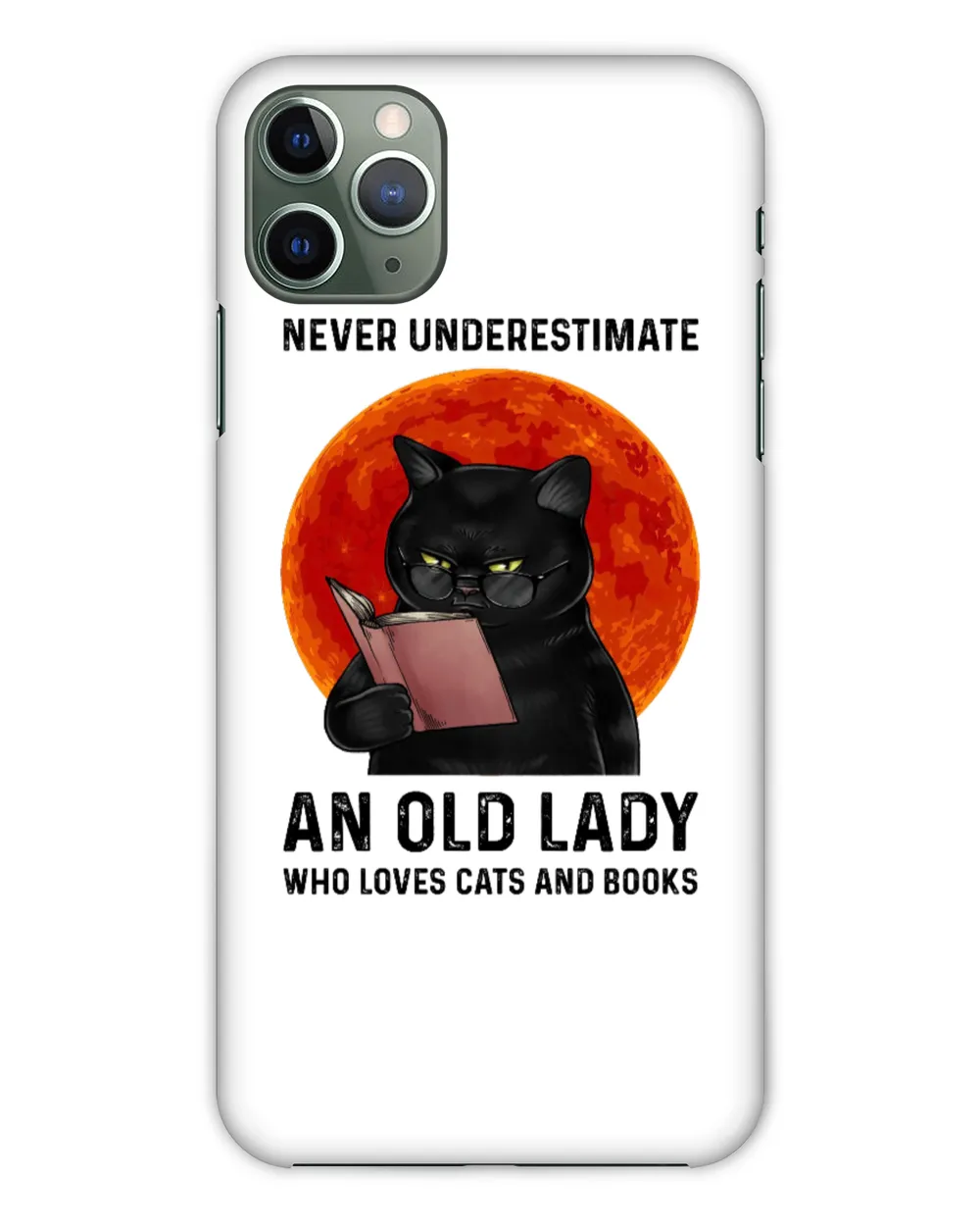ETT481 Never Underestimate An Old Lady Who Loves Cats And Books