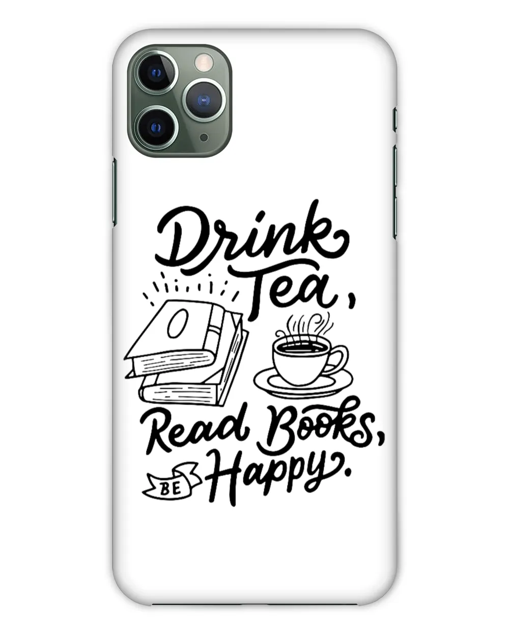 ETT1004 Drink Tea Read Books Be Happy