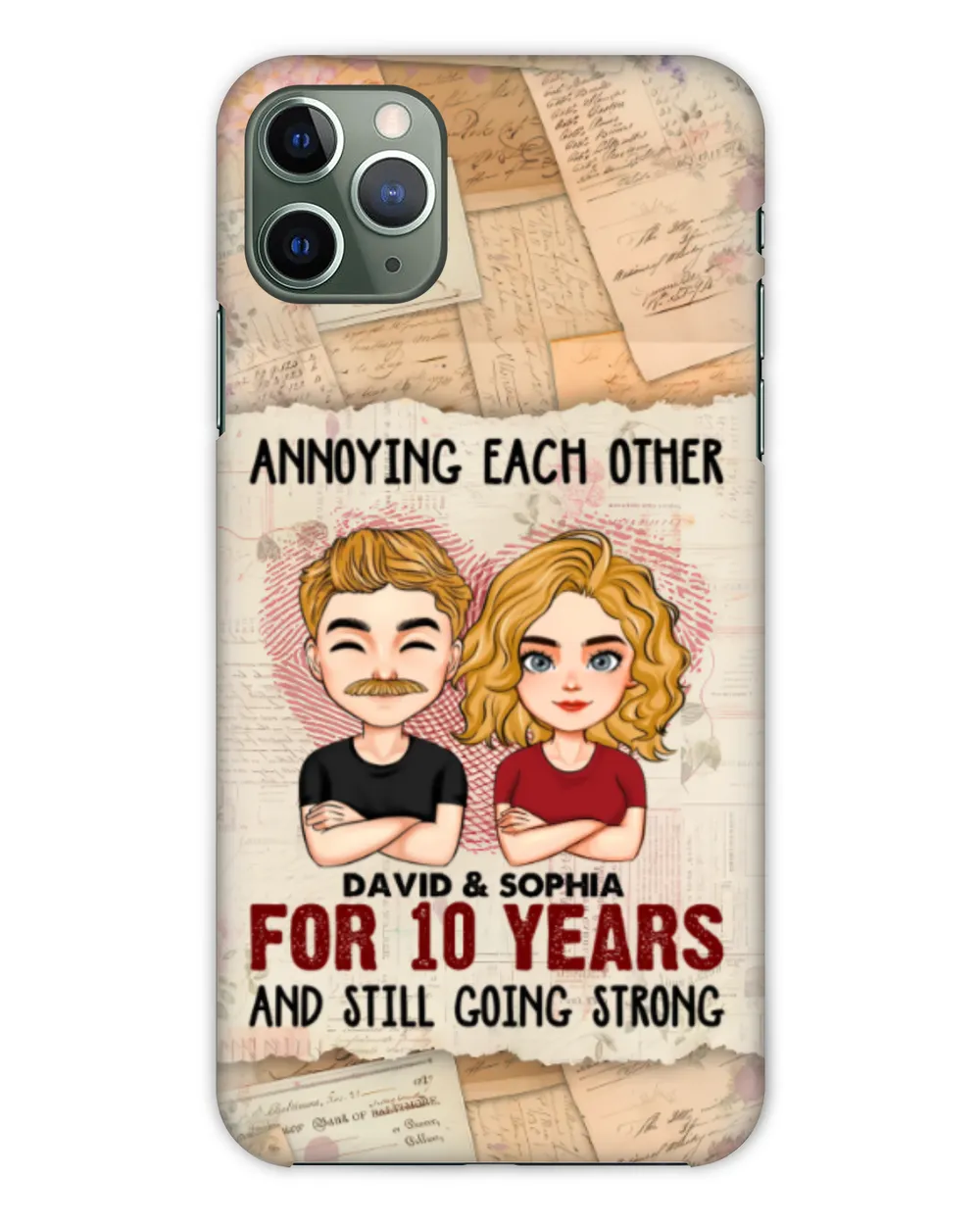 We're Going Strong - Personalized Clear Phone Case, Gifts for Husband, Gift idea for Husband