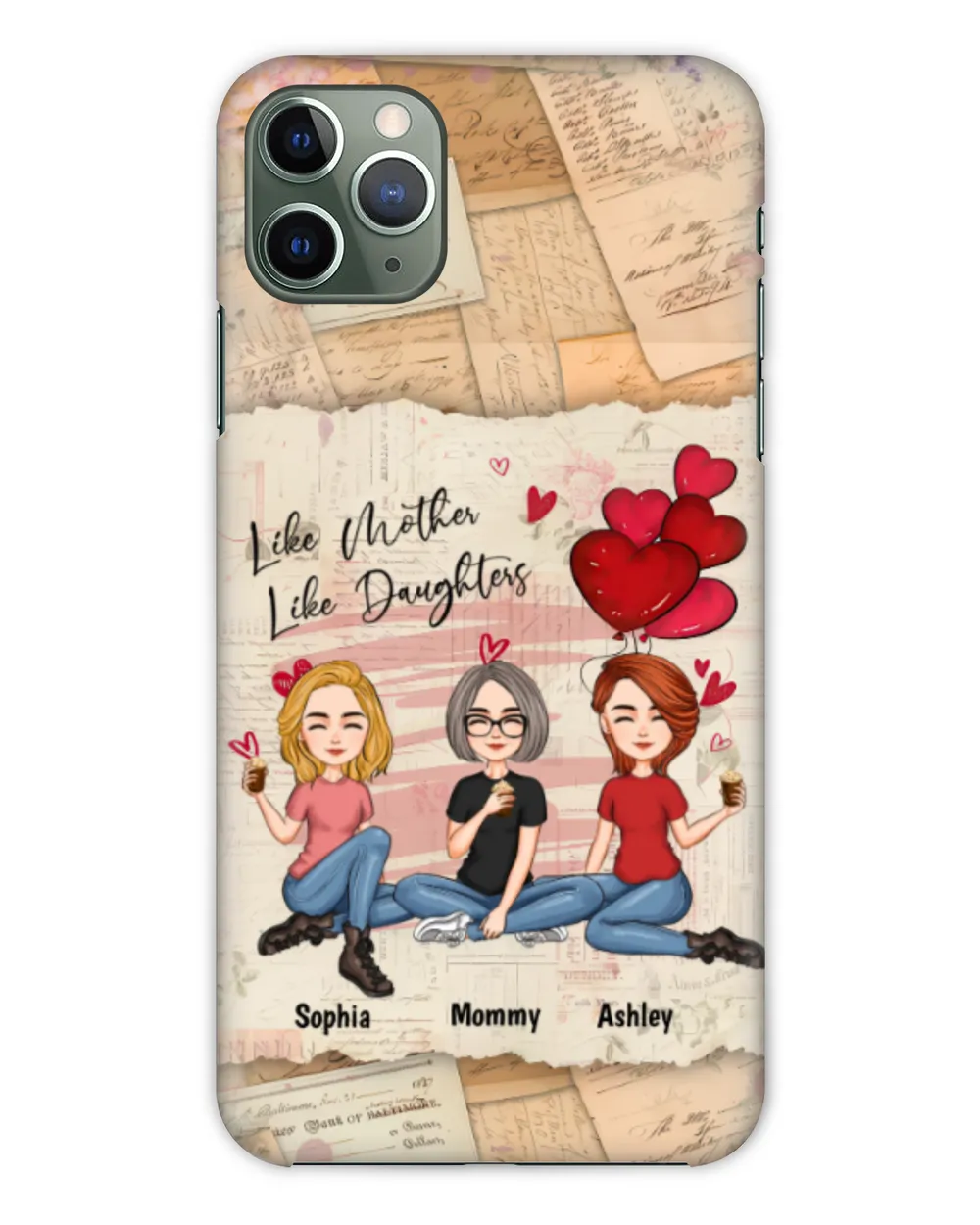 Like Mother Like Daughter - Personalized Clear Phone Case, Gift For Daughter, Gift Idea For Daughter