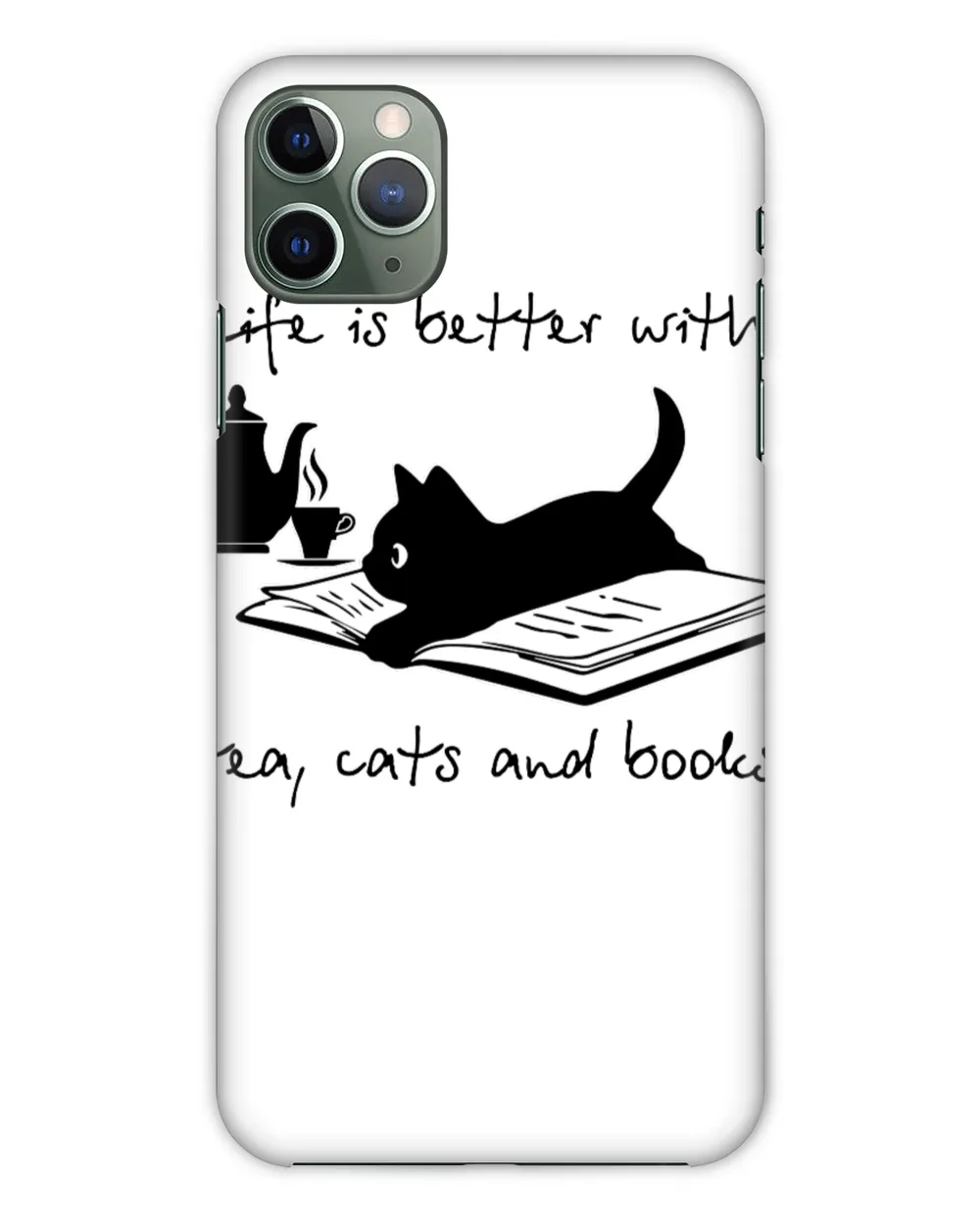 ETT1099a Life Is Better With Tea Cats And Books