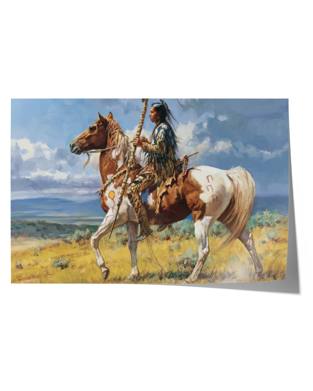 naa-jlv-44 Native American Western Horse Riding Hunting