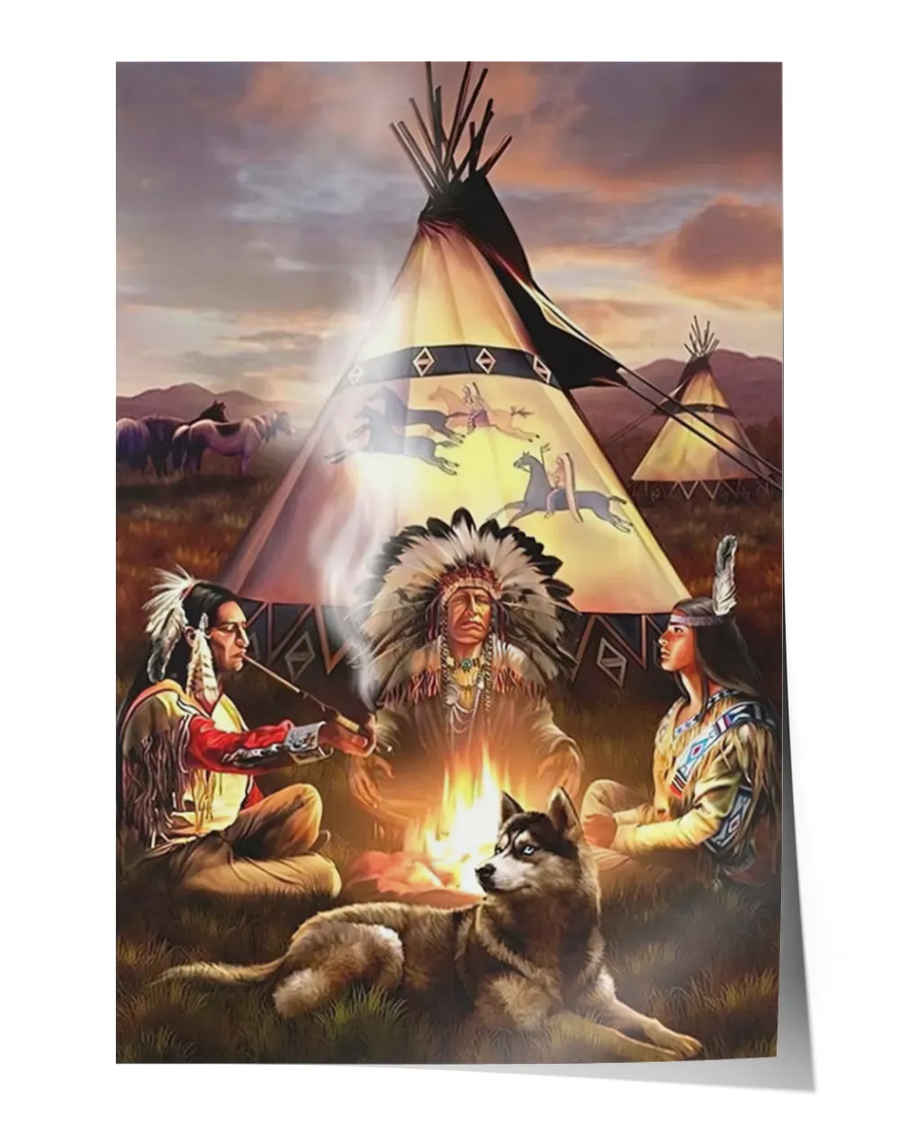naa-jlv-16 native american campfire
